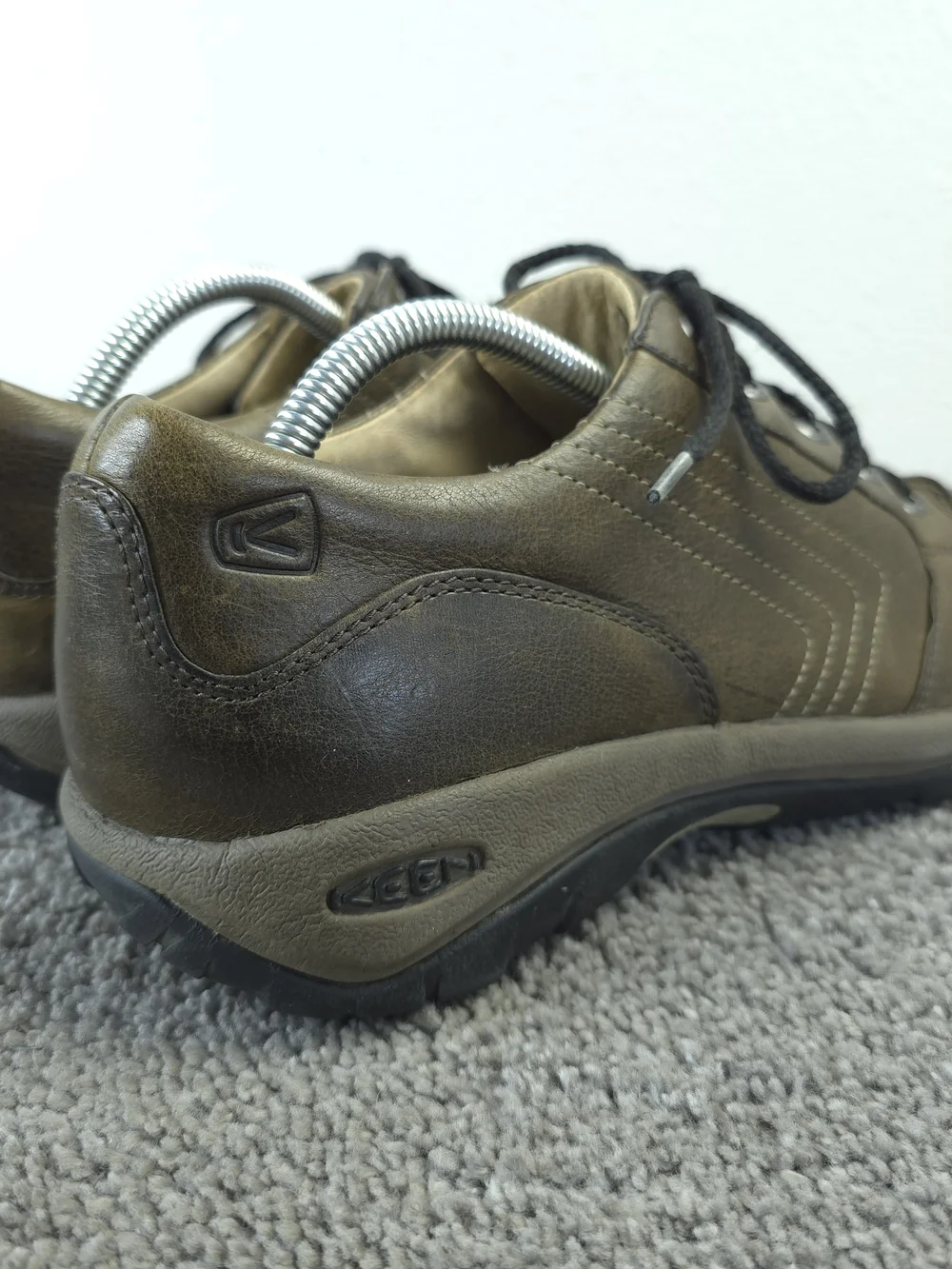 Keen Alki Mens Size 10 Shoes Brown Leather Lace Up Walking Casual Sneakers